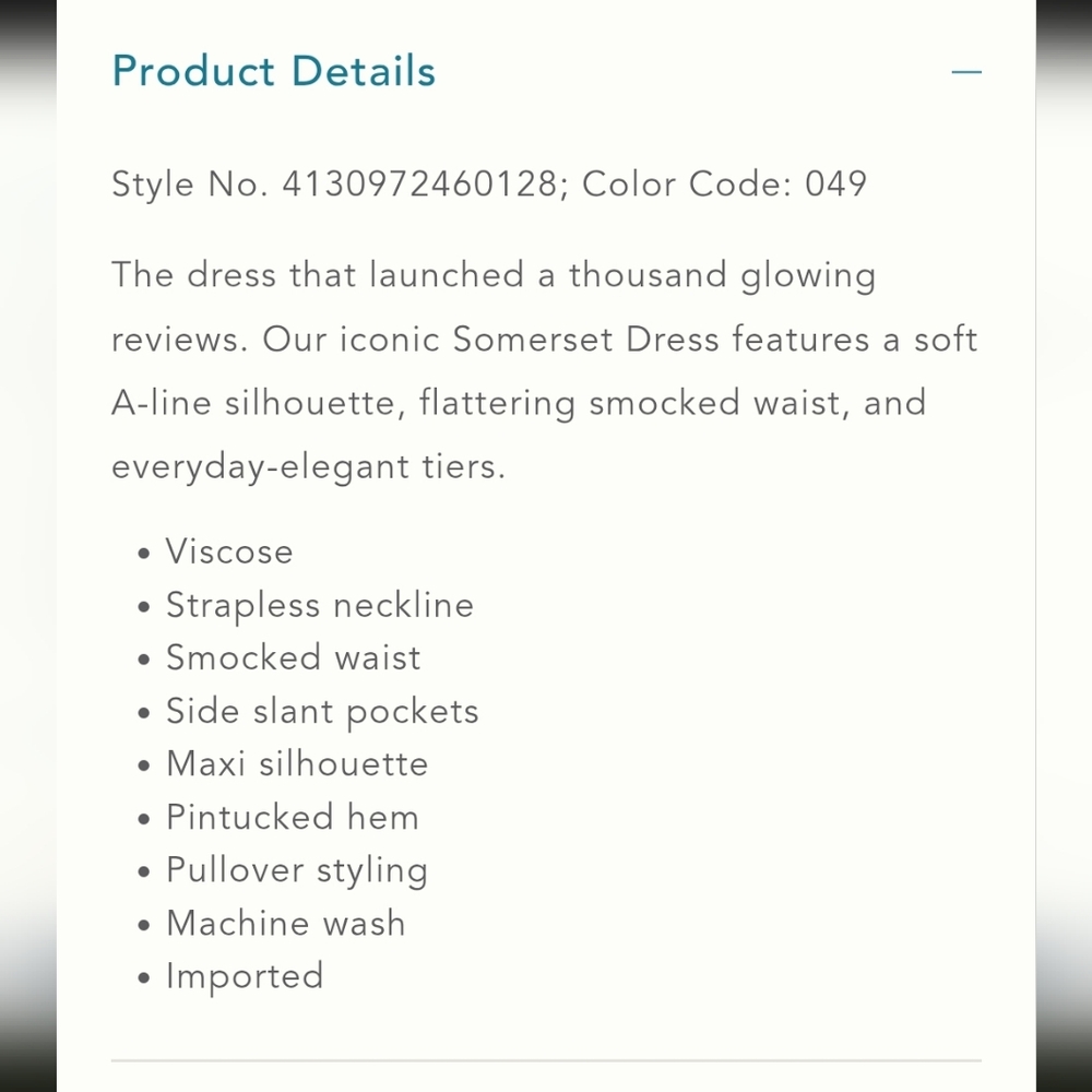 Anthropologie Somerset Maxi Dress Strapless Edition Large $178 NWOT 💠 - Picture 16 of 16
